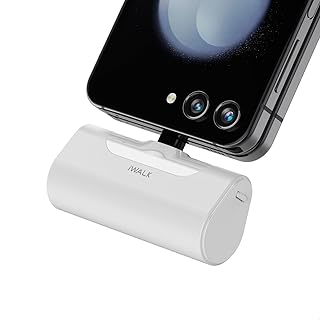 Compare iWALK USB C Power Bank, 4500mAh Portable Charger USB C Battery Pack, Compatible with Samsung Galaxy Note20 Ultra, Z Fold2, S20S10S9, A51A71, Note 1098 and AndroidSmartphones, white at KSA Price