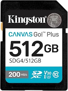 Kingston Canvas Go Plus SDXC Memory Card Gen4 200MB/s…