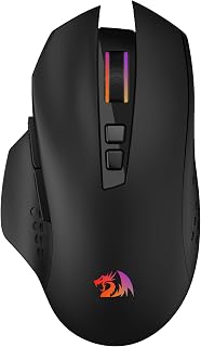 Compare Redragon M656 MAX 3Mode Wireless RGB Gaming Mouse 10000 DPI Remapping Keys at KSA Price