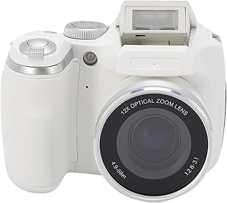 Compare Digital DSLR Camera, 4K 60M Video Recorder with LED Flash, LCD Screen, CMOS Sensor 12x Optical 6x Digital Zoom, for Travel Portrait Scenery White at KSA Price