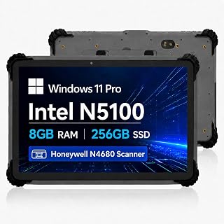 Compare ST13J Rugged Tablet, 13.3" Windows 11 Pro Tablet Intel Celeron N5100, 8GB+256GB, IP65 Waterproof, 4G LTEGPSGLONASS, 13MP+5MP Camera, 8000mAh Battery with 2D Version at KSA Price