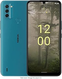Compare Nokia c31 4g smartphone, 6.74'' hd+ display, 13+2+2 mp rear camera & led flash, 5mp front camera, 5050 mah battery, android 12, 2 years of security updates  cyan blue at KSA Price