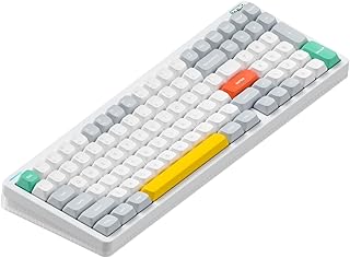 Compare nuphy Halo96 V2 Wireless HotSwap Gaming Keyboard, 99 Keys, RGB Mechanical Keyboard, Support QMKVIA, BluetoothUSBC2.4GHzWhite Blush 42gf at KSA Price