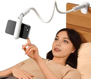 Compare Gooseneck Phone Holder For Bed, 35.43" Flexible Phone Stand Clip on at KSA Price