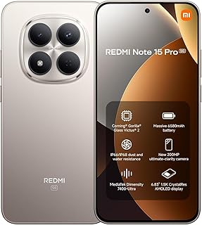 Compare Xiaomi Redmi Note 15 Pro DualSIM 512GB ROM + 12GB RAM GSM Only | No CDMA Factory Unlocked 5G Smartphone Titanium  International Version at KSA Price