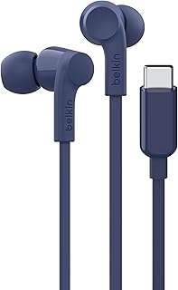 Compare Belkin SoundForm Wired Headphones With USBC Connector, InEar Earphones With Microphone for iPhone 1615, iPad Mini, Galaxy S24, Android & More  Blue at KSA Price