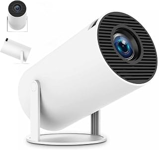 Compare Mini Portable Smart Projector, Portable 4K Video Projector, 180 Degree Rotation Auto Keystone Correction, Large 130 Inch Screen, for Backyard Camping Bedroom Entertainment Windows at KSA Price