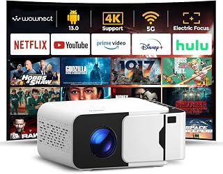 Compare Wownect LED Projector 300ANSI LumensScreen Size Up to 200'' Native Resolution 1080P | 30000 hours Lamp Life | Full HD Portable Home Theater Video Outdoor Projectors  Black at KSA Price