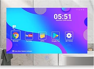 Haocrown 15.6" LED Bathroom Mirror TV for…