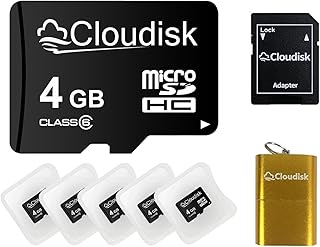 Pack of 5 Micro SD Card 4GB Flash Memory…