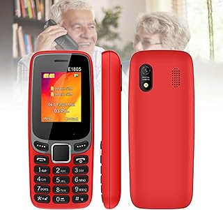 Compare Basic Elderly Mobile Phone, Large Keyboard, Fonts, Display, Speakers, Waterproof, Red at KSA Price