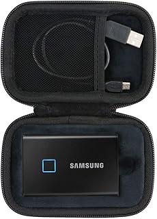 Compare co2CREA Hard Travel Case Replacement for Samsung T7 Touch Portable SSD 500GB 1TB 2TB External Solid State Drives Black Case at KSA Price