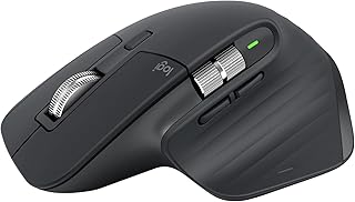 Compare Logitech MX Master 3S  Wireless Performance Mouse with Ultrafast Scrolling, Ergo, 8K DPI, Track on Glass, Quiet Clicks, USBC, Bluetooth, Windows, Linux, Chrome  Graphite, One Size, 910006559 at KSA Price