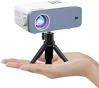 Mini Projector, 1080P Full HD Supported Video Projector,…