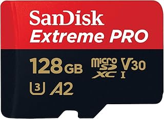 Compare SanDisk 128GB Extreme PRO microSDXC card + SD adapter + RescuePRO Deluxe, up to 200MBs, with A2 App Performance, UHSI, Class 10, U3, V30, Black at KSA Price