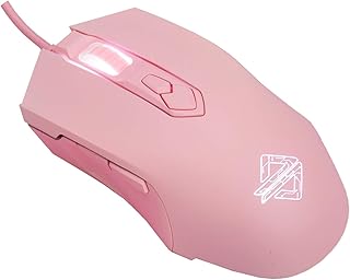 Compare Lomiluskr AJ52 Wired Gaming Mouse, 7 Programmable Buttons, Computer Mice with RGB Lighting, 2004800 DPI Adjustable, for WindowsMac OSLinux Pink at KSA Price