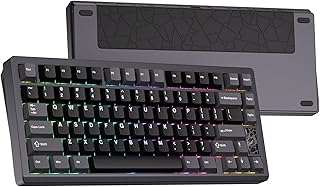 Compare Mechanical Keyboard, Chilkey Slice75 HE Gaming Keyboard Wired, 75% Hall Effect Magnetic Aluminum Keyboard with WS Flux HE Clacky Switch, Rapid Trigger, 8K Polling, PerKey RGB Custom, PCMac Support at KSA Price