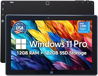 Compare Fusion5 Built in USA 10.1” Windows 11 Professional Tablet PC FWIN232 PRO N5, 12GB RAM, 512GB SSD, Intel 13th Gen, Full HD Windows Tablet, USB C, HDMI  2 Year Full Warranty with Accidental Damage at KSA Price