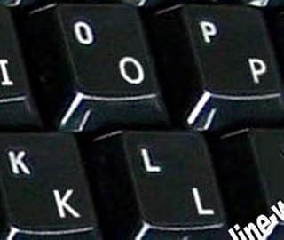 Compare OnlineWelcome German Transparent Background Keyboard Stickers with White Letters for Computer LAPTOPS Desktop at KSA Price