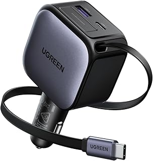 UGREEN 60W Car Charger Fast Charging 3Ports…
