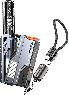 Compare Power Bank Detachable Battery, Quick Charger, 22.5 W, 10000 mAh, Dual Battery Pack with CC&CLCable, Portable Charger for Smartphones, Mobile Phones, Tablets at KSA Price