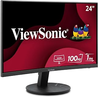 Compare ViewSonic VA2416C 24 Inch 1080p Curved Computer Monitor, 100Hz, HDMI at KSA Price