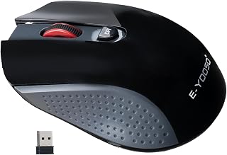 Compare XuanGui Wireless Mouse, 4000 DPI 5 Adjustable Levels, 2.4GHz with USB Nano Receiver, Ergonomic Computer Mouse, Smart PowerSaving Mode, Cordless Mice for WindowsMac OSPCMacLaptop, Black at KSA Price
