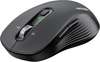 TECKNET Wireless Mouse, Bluetooth Mouse (BT 5.0/3.0+2.4G),…