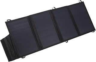 Compare Solar Charger, 22W Portable Solar Power Bank, Foldable Solar Panel Compatible with Smartphones, for Camping, Cycling, Fishing, Traveling, Hiking at KSA Price