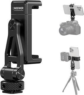 Compare NEEWER GA010 Phone Tripod Mount, 65–90mm Adjustable Phone Clamp Holder at KSA Price