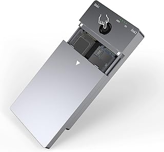 RIDAEX Dual-Bay M.2 Nvme Mobile Hard Disk Box…