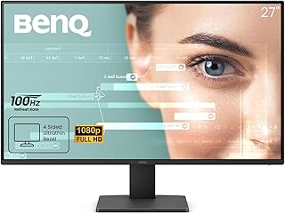 Compare BenQ GW2791 27” IPS FHD 1080p 100Hz Home Office Monitor, 99% sRGB, HDMI, Displayport, Ultra Slim Bezel, Flicker Free, Low Blue Light, KSA Version  3 YEAR WARRANTY at KSA Price