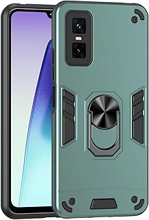 Compare For Infinix GT 30 Pro Phone Case Kickstand Shockproof Military Grade Drop Proof Protection Rugged Protective Case PC Matte Textured Hard Bumper CoversDark Green at KSA Price