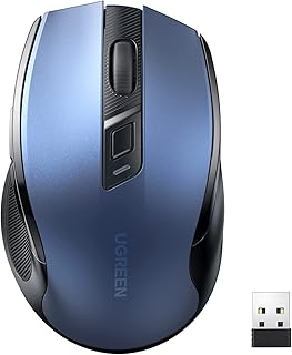 UGREEN Wireless Mouse Ergonomic 2.4G USB Noiseless…