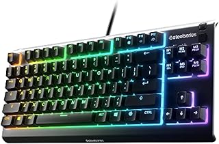 Compare SteelSeries Apex 3 TKL  RGB Gaming Keyboard  Tenkeyless Compact Esports Form Factor  8Zone RGB Illumination  IP32 Water & Dust Resistant  American QWERTY Layout, Black at KSA Price