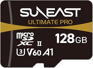 Compare SUNEAST Japan 128GB ULTIMATE PRO V60 A1 C10 UHSII MicroSDXC Memory Card Read: 280MBs Write: 100MBs for 4K VideoAction CamerasDrones at KSA Price