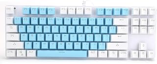 Compare Wired Keyboard, Computer Supplies, 87 Keys Computer Keyboard Mixed Light, for Computer GamingBlue and white at KSA Price