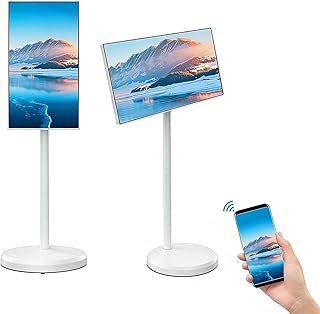 24-Inch 1080p/4k Smart Portable TV on Wheels…
