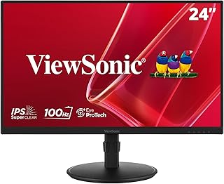 Compare ViewSonic 23.8" 16:9 Active Matrix Type LCD Monitor, 1920 x 1080@100Hz, IO: VGAHDMIDP, Audio out; Black; same VX2428 family look at KSA Price