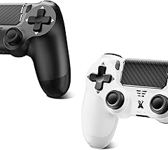 Compare Upgraded for PS4 Wireless Gamepad: Compatible with PS4ProSlim and PC, supporting Bluetooth connectivity, dual vibration, sixaxis motion sensing, 3.5mm audio jack for comfortable gameplay. at KSA Price
