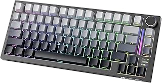 Compare ATTACK SHARK X820ULTRA Wireless Gaming Mechanical Keyboard with TFT Smart Display&Knob,Side Printed PBT,Gasket Mounted 75% TKL Keyboard,BT5.02.4GHzUSBC,RGB （ Moonlitlight Gift Edition Switch） at KSA Price