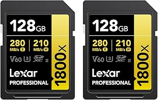 Lexar Gold Series Professional 1800x 128GB UHS-II…