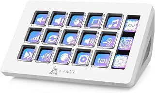 Compare AJAZZ Macro Keypad Stream Controller Deck Gaming Streaming Shortcut Keyboard,15 Programmable Keys, LCD Side Screen,Suitable for YouTube Streaming, Office Desktop Configuration, Laptops, PCs and Macs. at KSA Price