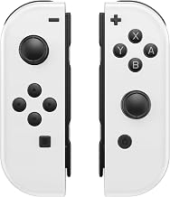 Compare Bukela Suitable for Nintendo Switch Joy Cons Wireless Controller, LR Controllers Replacement Compatible with Nintendo SwitchLiteOLED, Joystick with WakeupScreenshotDual Vibration New White at KSA Price