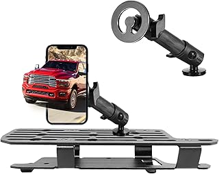 Compare Ram 1500 Magnetic Phone Mount Compatible with 2019 2020 2021 2022 2023 2024 2025 Dodge Ram 1500 2500 3500 TRX Accessories Metal Cell Phone Holder Dash Platform MountNoDrill Installation at KSA Price