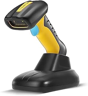 Compare NETUM Upgraded QR Industrial Bluetooth Barcode Scanner with Charging Dock, Wireless 2D 1D Bar Code Reader 2600mAh Drop Protection Shock Dust Proof Hands Free for Windows Mac Android iOS NT1200 at KSA Price