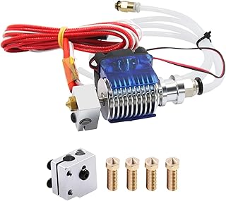 Compare V6 JHead Extruder with Fan Volcano Block Long Nozzle 0.6 0.8 1.0 1.2 mm Hotend Part Aluminum 1.75mm 12V40W 1M 3D Printers Parts 3D Printing Accessories at KSA Price