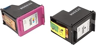 Compare Ink, 2pcs 304XL Black Color Print Ink Cartridges Replacement Printer Accessories for for Envy for 5055 for 5052 for 5010 for 2600 Printer at KSA Price