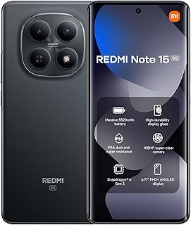 Redmi Note 15 5G Dual SIM Black 8GB RAM…