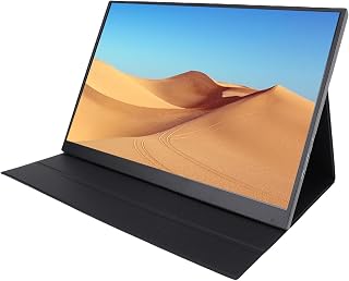 Compare XUMIUZIY Portable Monitor 16 Inch, 4K 60Hz USB C HDMI Computer Display, IPS Gaming Monitor with Cover & Dual Speakers, External Screen for Laptop PC Phone at KSA Price